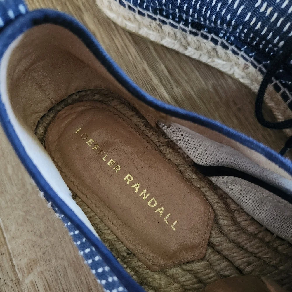 Loeffler Randall Women's Navy Blue Alfie Espadrille Sneakers - Picture 4 of 11